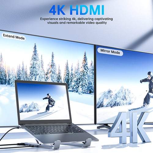 ProDock Stand – 8-in-1 Hub & Laptop Riser in One!