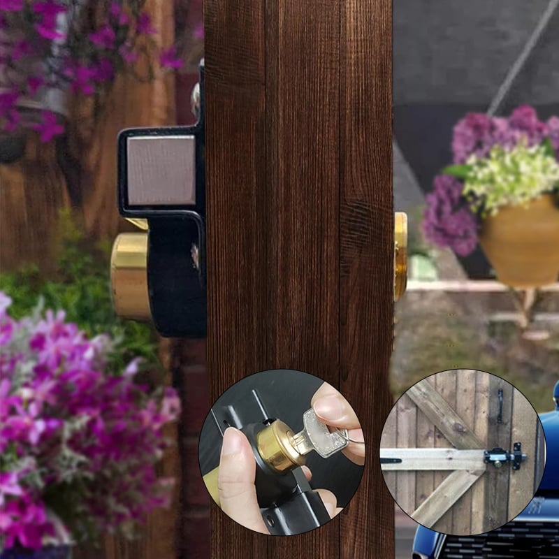 CrossLock - Ultimate Rust-Free Lock Secures Gates and Protects Pets ...