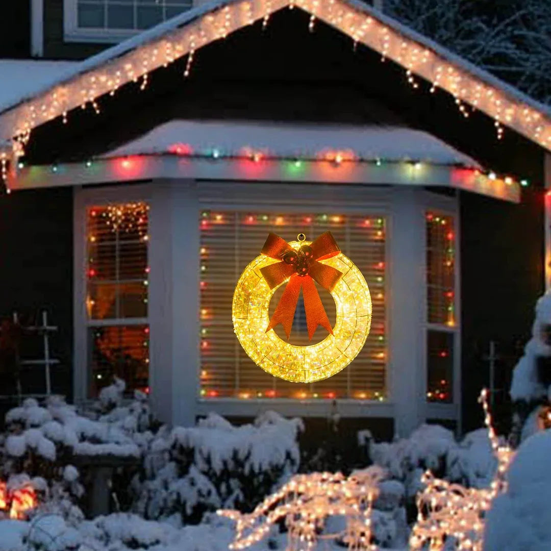 GlowBow – The Glowing Christmas Wreath Garland for Festive Elegance