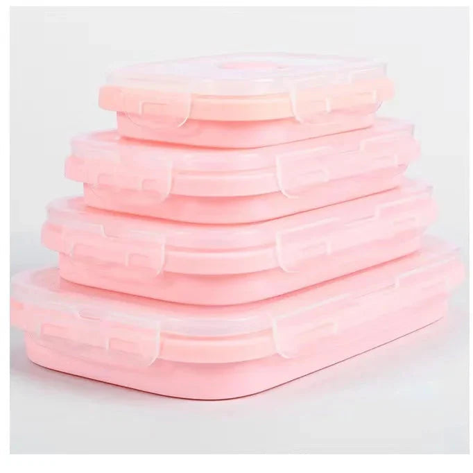 2+2 FREE | FlexiFresh - Save 70% Kitchen Space with Leak-Proof Food Containers