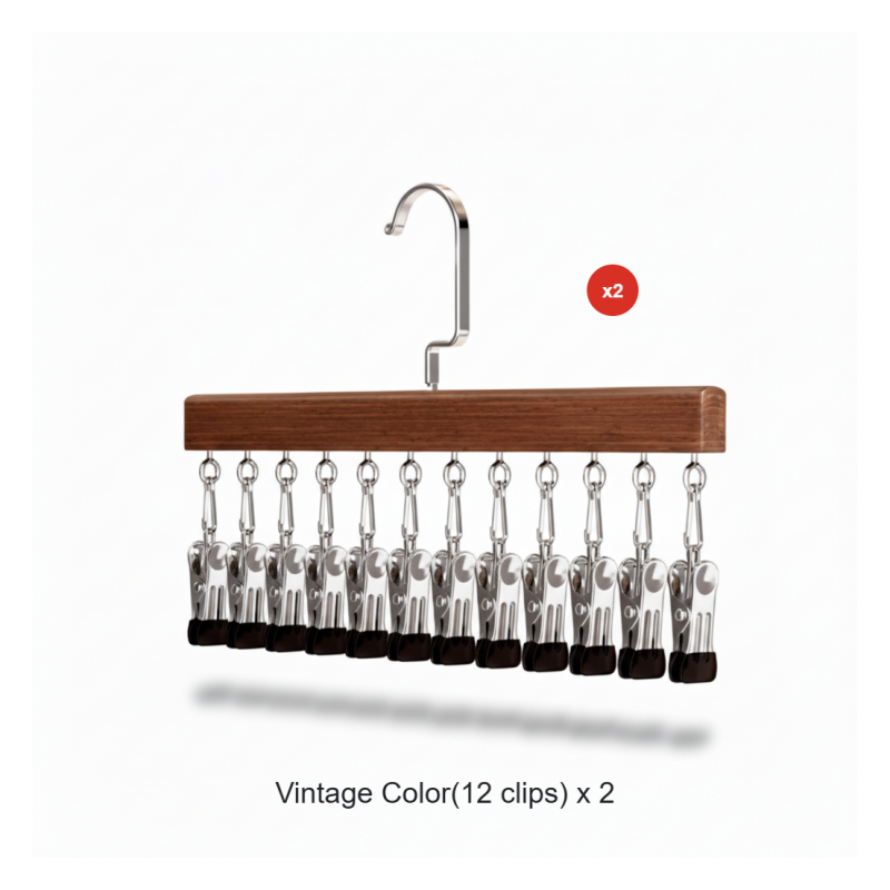ClosetHaven - Maximize Closet Space with Rotatable Clothes Hanger with 8 Hooks and 360° Rotation