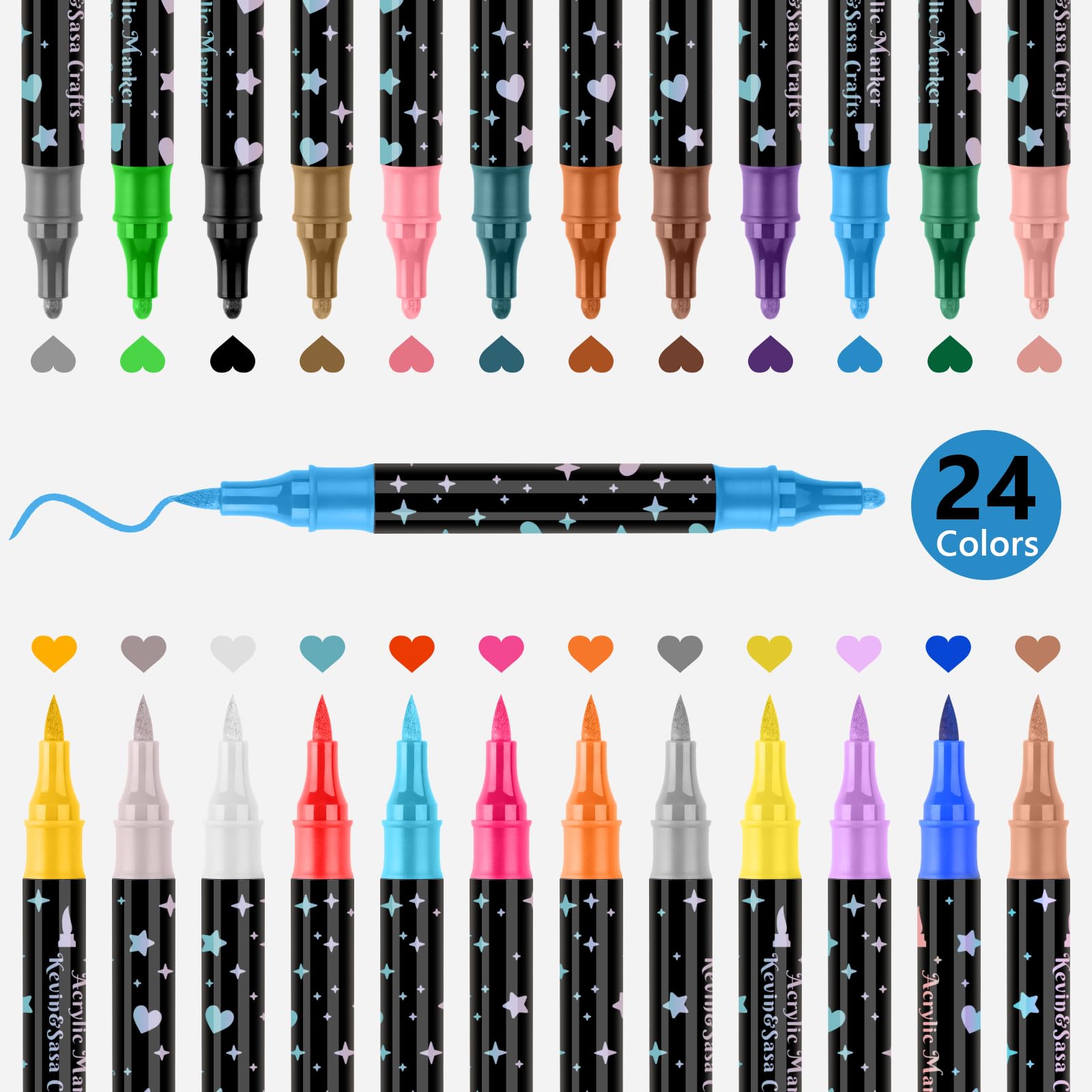 SparkLuxe – Double-sided Glitter Pens for Creative Minds