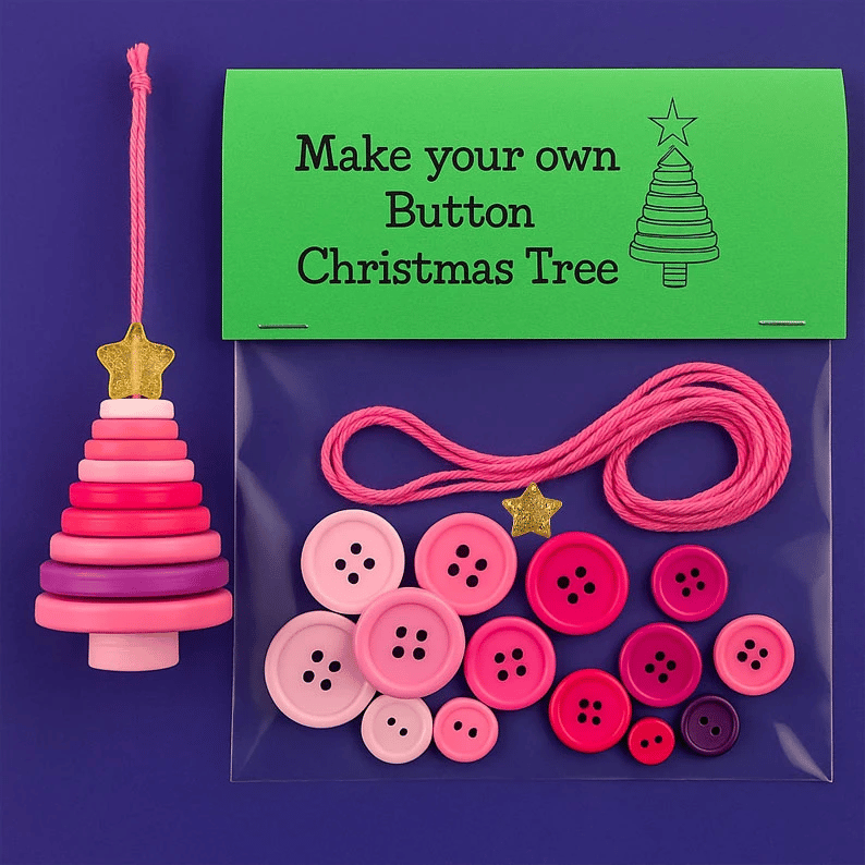 ButtonJoy – Your Personal DIY Christmas Miracle Made of Buttons
