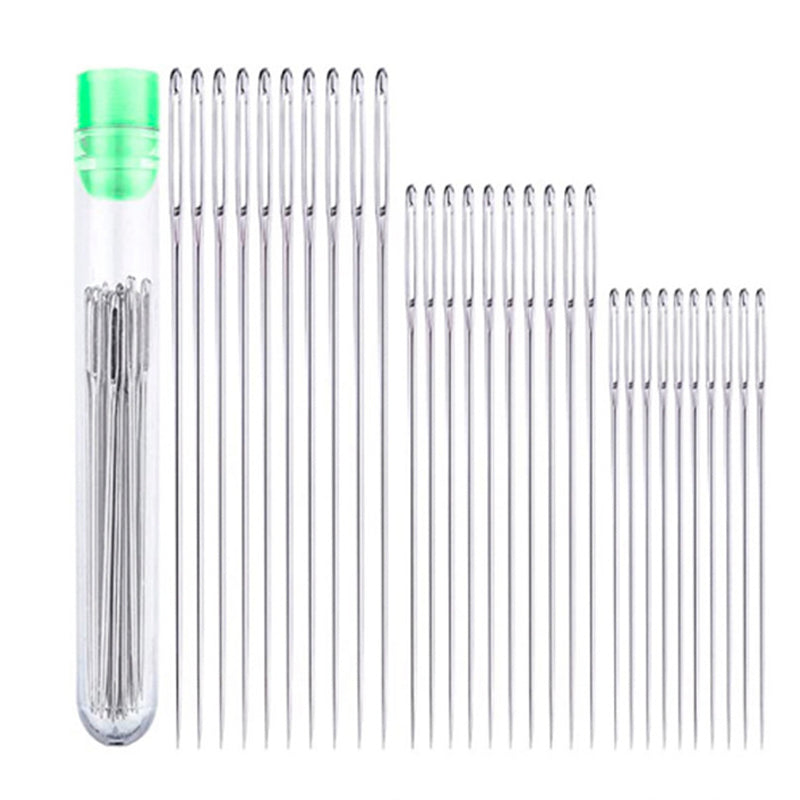 EmbroiMaster – Sharp Sewing Needle Set with Large Eye